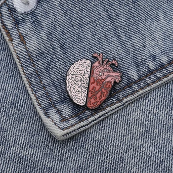 14 Stilarter Anatomiske Hjerte Pin-Kit Videnskabelige Hjertet Emalje Revers Pin-kode til medicinsk-Pinning Ceremoni på Rygsække, Tasker, Hatte
