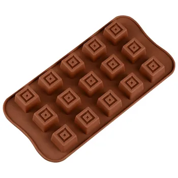 15 Kapacitet Silikone Chokolade Isterninger Mould Cookies Slik Bage Kage Dekorationer Køkken Med At Bage Forme Tilbehør