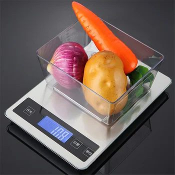 15 kg/1g Præcision LCD-Digitale Vægte Elektroniske Gram Vægt Balance Skala Køkken Mad, Bagning Elektroniske Skala Genopladelige