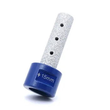 15mm M14 Gevind Vaccum Loddede Diamant Finger Smule Fræseren For Keramiske Fliser, Granit, Marmor Forstørre Form