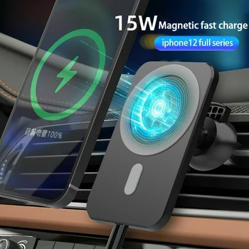 15W Bil Trådløse Hurtig Oplader Til iPhone, 12 Pro Max 12 Pro 12 Mini Magnetiske Adsorbable luftskrue Magnetisk Opladning Mount Holder