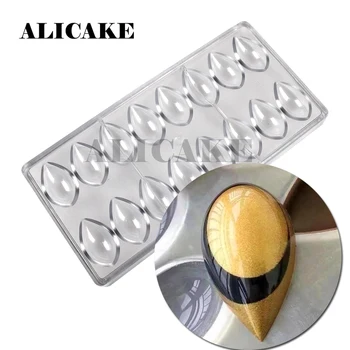 16 Hulrum Polycarbonat Chokolade Forme til at Bage Kager Værktøjer form:Chokolade Dråber Vand