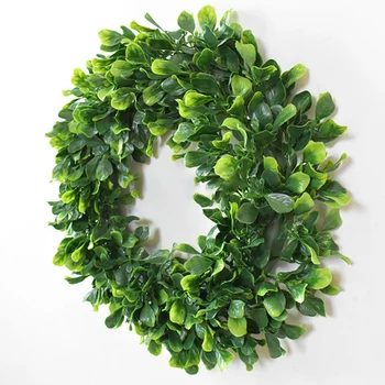 16 Inches Faux Grønne Krans Bondegård Foråret Home Office Housewarming Gave Kunstige Jasmin Wreathfor Foran Døren