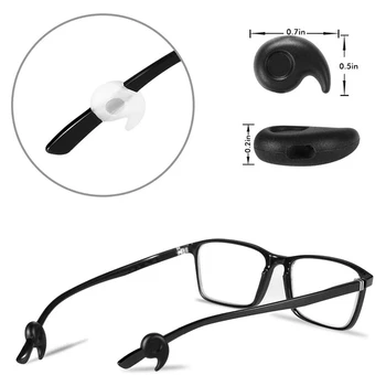 16 Par Briller Holderne Anti-Slip Brille Holder Komfort Øre Kroge, Greb Beskyttere for Skuespil Solbriller