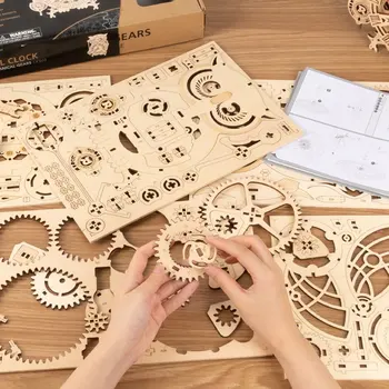 161pcs Kreative DIY 3D Ugle Ur Træ-Model Building Block-Kits Forsamling Toy Gave til Børn, Voksne