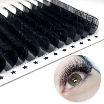 16Lines/Bakke C/D Curl Eyelash Extension 3D Korea Silke Vipper Falske Øjenvipper 8-15mm Længde Engros Brugerdefineret Boks