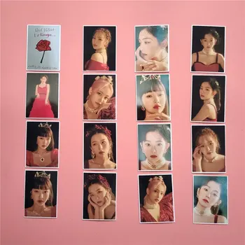 16Pcs/set KPOP Red Velvet Fotos Omkring Koncerten La Rouge Album fotokort PVC Kort Self Made LOMO-Kort Photocard