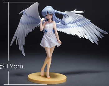 19cm Angel Beats Tenshi Kanade Tachibana Action Figurer, Nye brinquedos Samling Figurer toy til julegave med Retail box