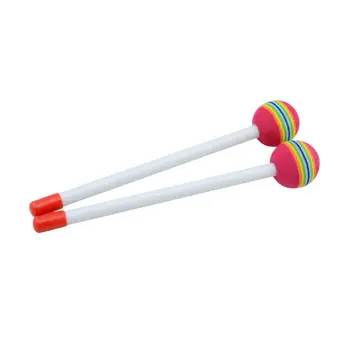 1pair Slikkepind Rainbow Ddrumstick Orff Baby Børn Slagtøj Tromlen Stick Toy 87HF