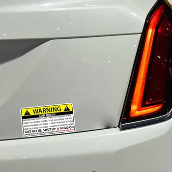 1PC 10CM*6CM Bil Sikkerhed Advarsel Regler Decal PVC-Bil Klistermærker biludstyr Udvendigt Tilbehør Reservedele Til Biler