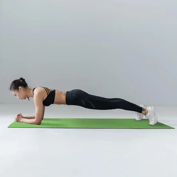 1pc 183x61cm yogamåtte Anti-slip Plum Blossom Sport Fitness Motion Pilates Tæppe (Orange)