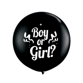 1pc 36 tommer Dreng eller Pige Balloon-Sort Latex Ballon Konfetti Afsløre Fejrer Indretning Baby uden Nyfødte Part Køn Sho I5K8