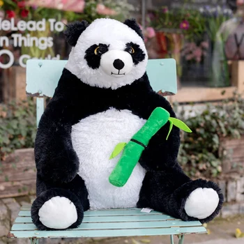 1PC 50cm Store Størrelse Søde Buttede Panda Dukke Plys Legetøj Baby Bjørn Pude Tegnefilm Panda Dukke Kids Legetøj Baby Fødselsdag Gave Til Børn