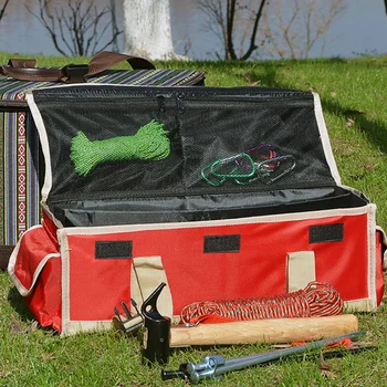 1Pc Camping Værktøj Taske Telt Pind Bag Oxford Klud Opbevaringspose Jorden Nail Holder
