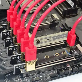 1PC Computer M. 2 til USB 3.0 Transfer Card PCIE Riser Adapter NGFF M2 Interface Converter For Bitcoin Litecoin ETH Miner Minedrift