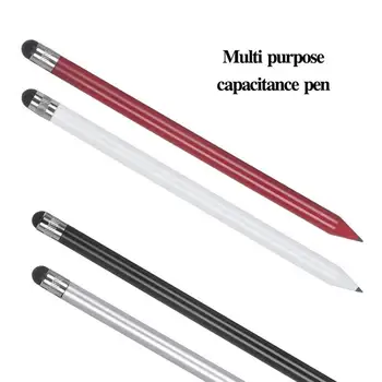 1Pc Dual-Hoved Screen Stylus Blyant Høj Kvalitet Kapacitiv Tilbehør Kondensator Pen Til Samsung For at i-Pad Tablet, PC, Telefon G9J7