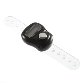 1pc Finger Tæller Finger Klikkertræning Mini 5-Cifret LCD-Elektronisk Digital Golf Sport håndholdt Ring Tæller