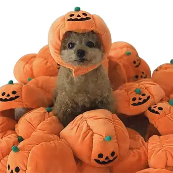 1pc Halloween Kostume Hat Til Hunde Sød Græskar Formede Kæledyr Hunde Tilbehør Lille Hvalp Kæledyr Tilbehør Kat Forsyninger
