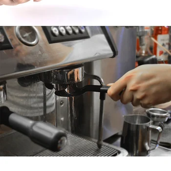 1pc kaffekværn, rensebørste Rustfrit Stål Aftagelig Holdbare Anti-Skoldning Renere Børste Kaffemaskine Rengøring Værktøj