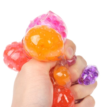 1pc Kreative Svampet Perle Stress Bold Toy Bløde Stress Relief Bolden Anti-Stress Toy Gaver Tilfældig Farve