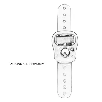 1pc Kreative Sy Markør Række Counter LCD-Elektronisk Ciffer Finger Ring Digital Tæller Klikkertræning Timer