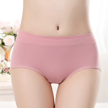 1PC Kvindelige Trusser Menstruation Bomuld Trusser Damer Sund Undertøj Mode Solid Farve Trusser