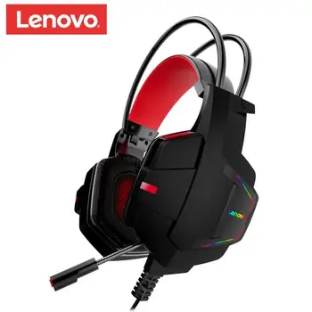 1Pc Lenovo HU85 Spil Hovedtelefon Kabel Stereo Lyd støjreducerende Headset Med Justerbar Mikrofon Til PC-Bærbar Computer