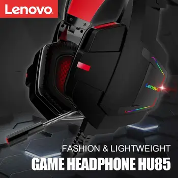 1Pc Lenovo HU85 Spil Hovedtelefon Kabel Stereo Lyd støjreducerende Headset Med Justerbar Mikrofon Til PC-Bærbar Computer