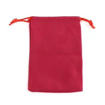 1pc Ruskind Terninger Bag D&D Flannelette Taske Tarot Kort, Smykker Snor opbevaringspose H053