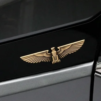 1Piece Bil Klistermærker Styling Metal Eagle 3D-Badge Dyr Logo Klistermærke Side Fender Auto Tilbehør Bageste Hoved Decal Zink Aalloy