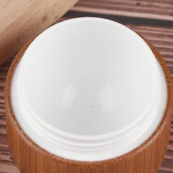 1stk 5g 10 g 15 g 20 g 30g 50g Træ Bambus Flaske Creme Maske Jar Make-Up, hudpleje Beholder Tom Kosmetiske Flaske Container