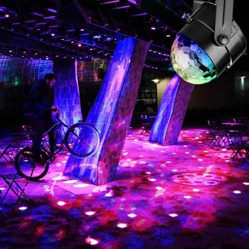 1stk Disco Pære Lampe LED-Fase Virkning Lys Roterende Fuld Farve DJ Dance Party Rummet Disco Pære Lampe Fase Belysning Lys VARMT!!!