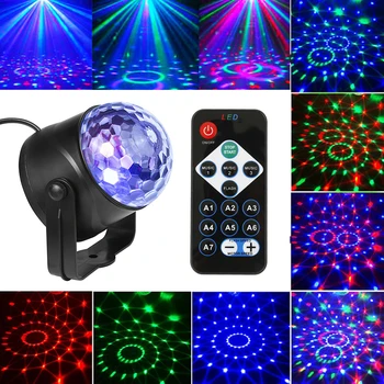 1stk Disco Pære Lampe LED-Fase Virkning Lys Roterende Fuld Farve DJ Dance Party Rummet Disco Pære Lampe Fase Belysning Lys VARMT!!!