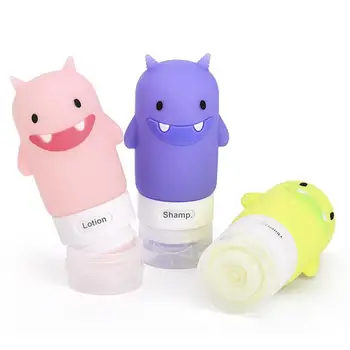1stk Rejse Kosmetik Flasker Silica Gel Mini Tom Container Hudpleje Shower Gel Shampoo Krukker Værktøjer Bærbare Genpåfyldelig Flaske