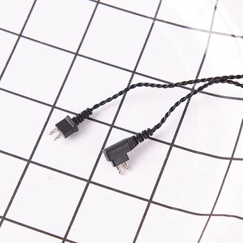 1STK Universal 2pin Adapter Kabel høreapparat Modtager Til Lomme Wire Standard strømkabel Sort/Beige