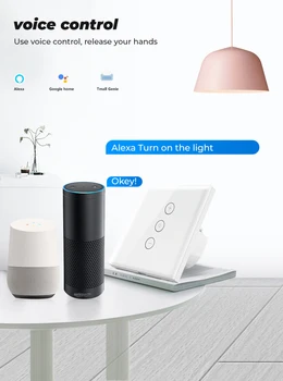 2/3/4stk Tuya WiFi Smart Lysdæmper Trådløs Wall Light Switch Panel Tuya Smart Liv App Arbejder Med Alexa, Google Startside