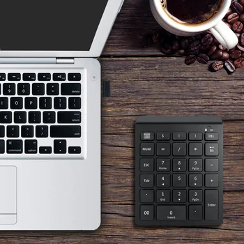 2,4 G Trådløst Sæt Mini Digital Tastatur 28 Nøgler, USB-Numerisk Tastatur Trådløst Lydløs Mus Til Bærbare PC Bærbare Desktop
