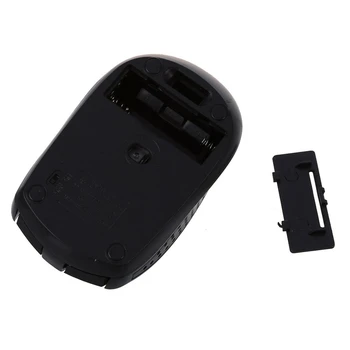 2,4 GHz Optisk Trådløs Mus Wireless USB-Sort til PC & Sort Optical Mouse Pad Mat Sort til Bærbar PC