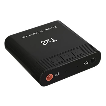 2 i 1 Bluetooth-5,0 Lyd Transmitter Receiver,Plug and Play-3,5 mm/Aux,Modtager til Projektorer,Bærbare,Computer