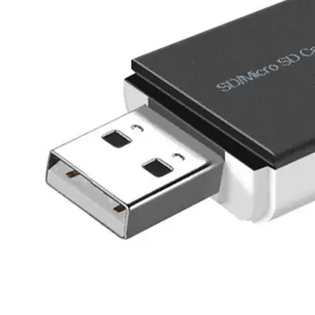2 i 1 Mini Bærbare USB2.0 TF/Micro-SD-Kortlæser-Adapter til Computer Computer Tilbehør