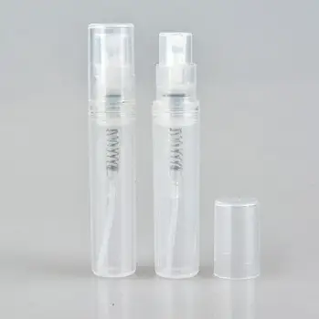 2 ml 3ml Plast, Engangs Klar til Genopfyldning Parfume Spray Flaske med Forstøver Tomme Lotion Prøve Container LX7396