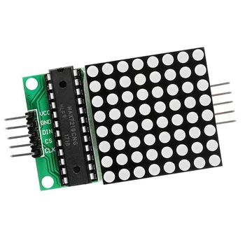 2 STK/MASSE MAX7219 8*8 Dot Matrix Modul Microcontroller Modul Display Modul MCU LED Display Kontrol-Modul Til 5V