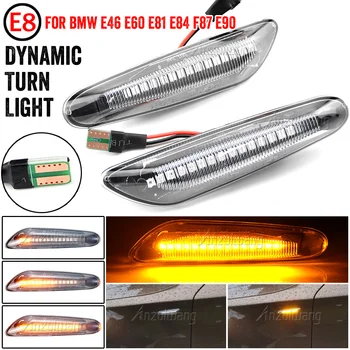 2 stykker Led Dynamic sidemarkeringslygter blinklys Lys Indikator Blinker Lampen Signal Lampe Til BMW E90 E91 E92 E93 E60 E87 E82 E46