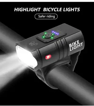 2 T6 LED Cykel Lys, Høj Lysstyrke USB-Genopladelige Cykel Lys Lommelygte til Udendørs