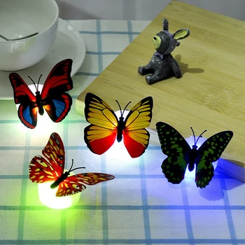 20-5pcs Farverige Sommerfugl Wall Sticker Lys selvklæbende LED Nat Lampe til Bryllup, Fødselsdag, julefrokost, Soveværelse Indretning