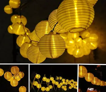 20 Bomuld Bolde, 5M String Lys USB-LED-Lanterner Soveværelser Hjem Værelse Dekorationer batteridrevne Lamper Indendørs Jul Krans