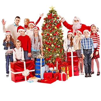 20 Pack Bulk Christmas Santa Hatte til Voksne, Klassiske Røde Xmas Ferie Hatte til Fest Kostume