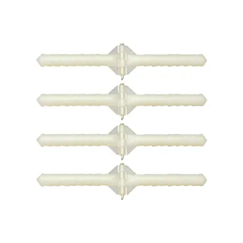 20 Stk Plastik Nål Hængsel Stick Pivot Fastgjort Og Runde Hængsler Sy Pin-kode Til RC Fly Model Tilbehør Farve Hvid