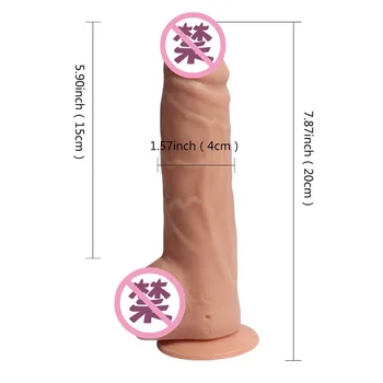 20-Tilstand Realistisk Vibrerende Dildo 10M Kabel Fjernbetjening Swing Falske Penis Vibrator med Æg sugekop Kvindelige Masturbator Sex Legetøj