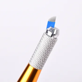 200 Stk Tatoveringer Blade Flex 7/9/11/12/14/16/18/21 Nåle Til Manuel Pen Semi Permanent Makeup Manual Microblading Øjenbryn Nåle